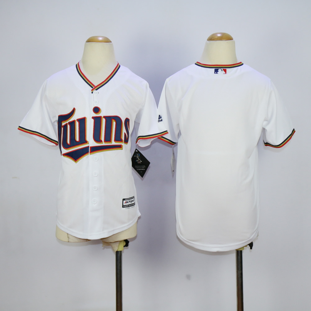 Youth Minnesota Twins Blank White MLB Jerseys->women mlb jersey->Women Jersey